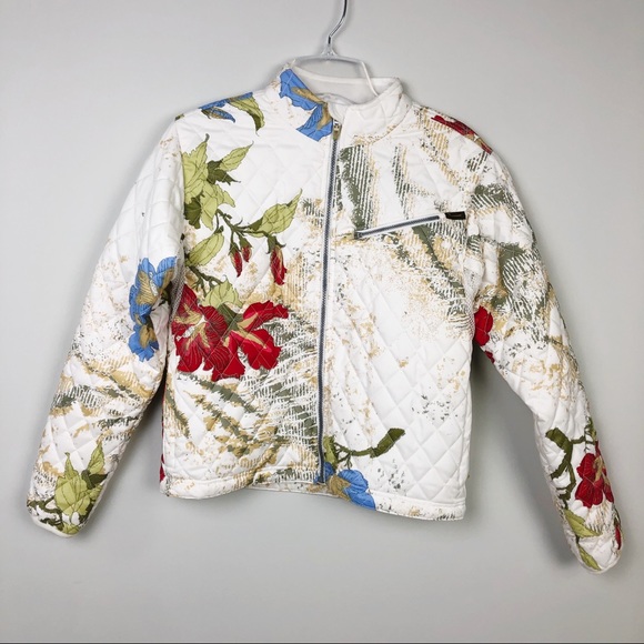 floral ski jacket